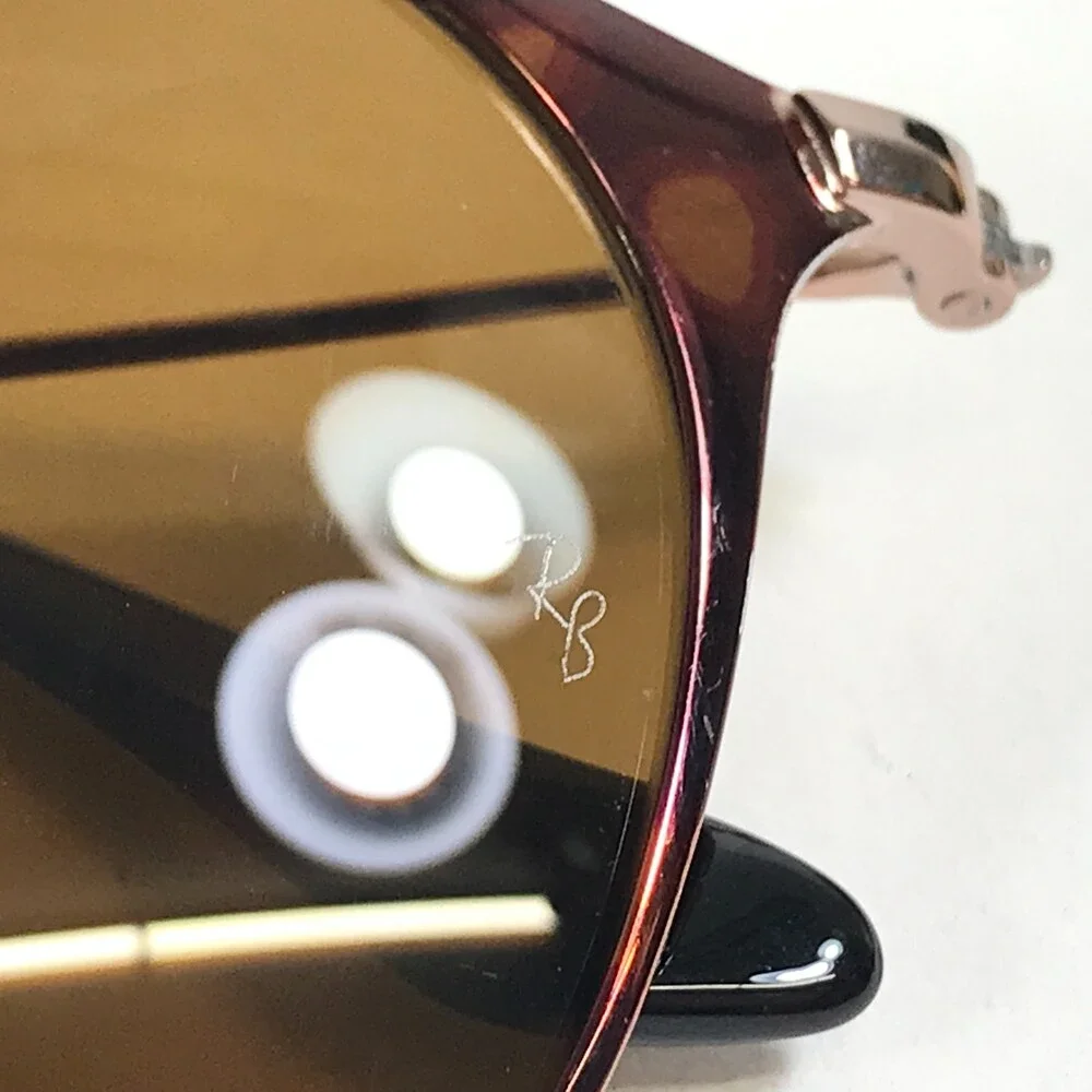 Ray-Ban Sunglasses RB3546 9074 Copper Havana Aviator Frames w/ Dark Brown Lenses - Picture 13 of 14